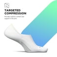 thumbnail image 2 of Feetures Elite Light Cushion Invisible Socks - Anti-Slip Sport Sock Liner with Targeted Compression - White, S (1 Pair), 2 of 8