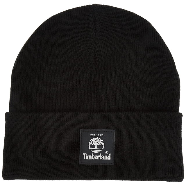 Gorra de reloj corta para hombre Beanie Timberland, color negro