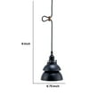 thumbnail image 5 of Pendant Ceiling with Double Metal Shade, Black - Saltoro Sherpi, 5 of 5