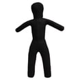 thumbnail image 1 of Muñeco de entrenamiento de lucha de 100 cm de altura, sin relleno, para kickboxing, resistente. Negro, 1 of 8