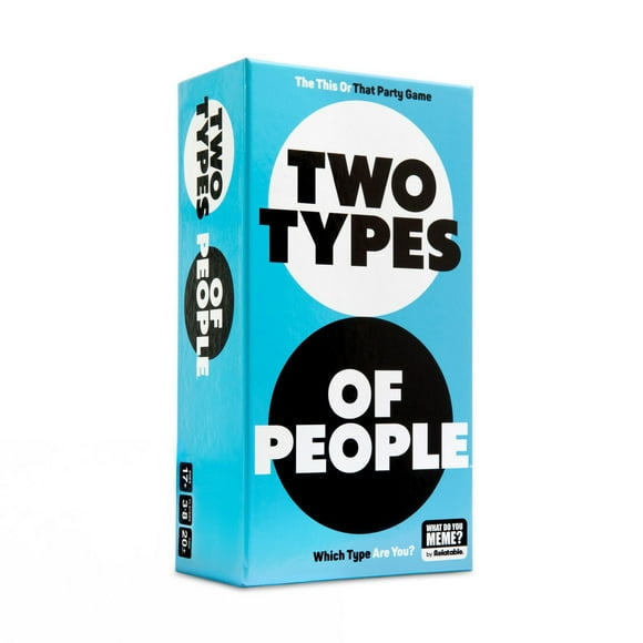 Deux types de personnes par What Do You Meme?, l'un de nos jeux de société et jeux de société incontournables, comprend 300 cartes de types, 1 palette de devinettes, 7 palettes de réponses Jeux de société pour adultes