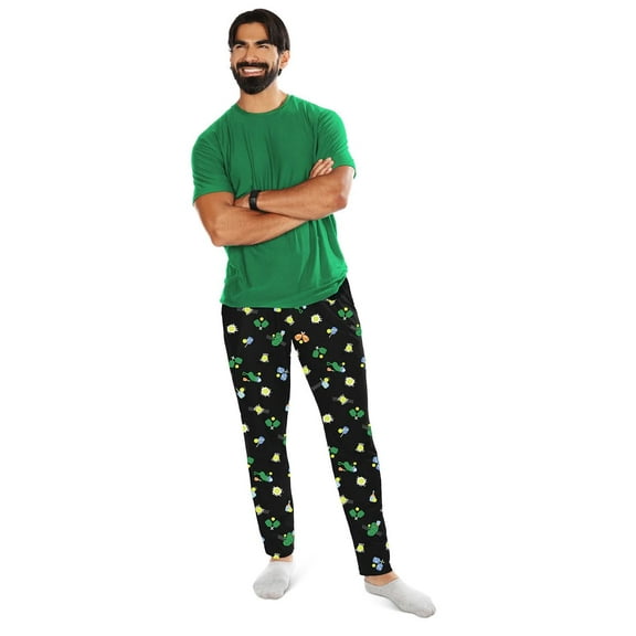 MeMoi Men's Pickleball Two Piece PJ Set In A Bag - Mens - Male (XL, Forest Green)