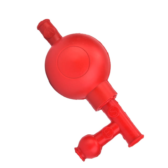 Bombilla De Succión De Goma De Laboratorio Con 3 Válvulas, Llenador De Pipeta De Goma, Llenador De Pipeta Cuantitativa De Presión Segura, Bola De Succión De Laboratorio Para