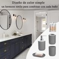 thumbnail image 4 of Accesorios de Ba&ntilde;o de 8 Piezas, Conjuntos de Ba&ntilde;o con Dispensador de Jab&oacute;n, Jabonera, Soporte para Cepillo de Dientes, Cepillo de Inodoro, Vaso de Enjuague, Bote de Ba, 4 of 8