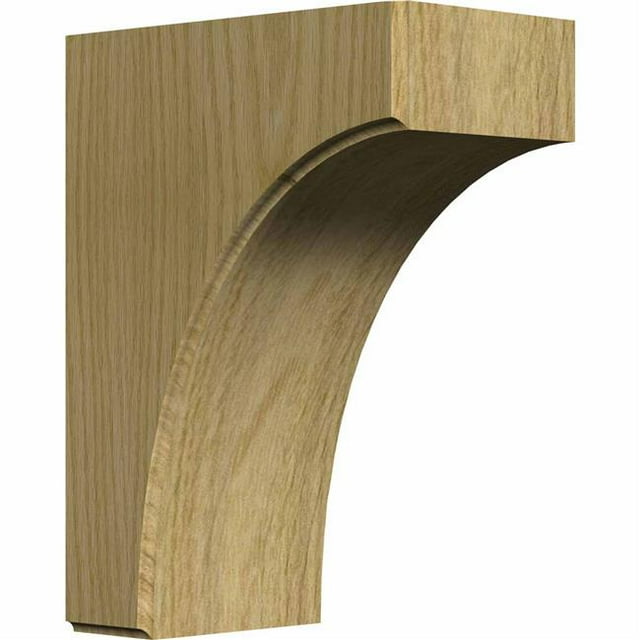 Ekena Millwork BKTW04X06X08CVRO Support Clarksville 3.5 x 6 x 8 Po, Chêne Rouge