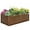 Brown, variant on 8x4ft Galvanized Raised Garden Bed Steel Planter Box for Vegetables Flowers Outdoor Gardening