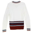 thumbnail image 2 of Heritage Pull-Over V Neck Blanc / Rouge Bleu pour Hommes - L, 2 of 2