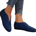 thumbnail image 7 of Flats for Women, Slip On Flats Shoes for Women Comfortable Faux Suede Round Toe V Cut Casual Ballet Flats Soft Loafers Nurse Walking Shoes Lightweight Breathable Boat Shoes for Office Work, 7 of 7