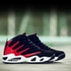 thumbnail image 3 of Herr Höst och Vinter Basket Skor Herr Sport Skor Höga Blå Skor Svart och Röd black and red, 3 of 4