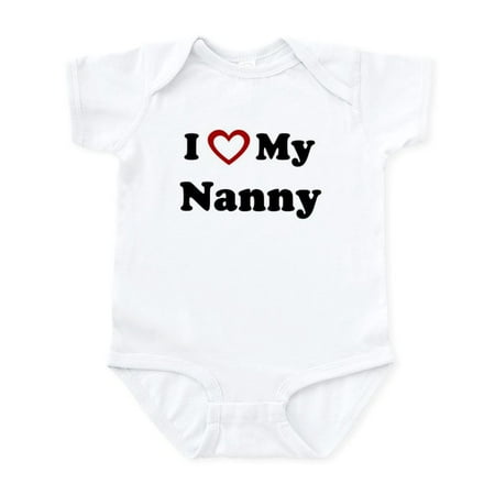 

CafePress - I Love My Nanny Infant Bodysuit - Baby Light Bodysuit Size Newborn - 24 Months