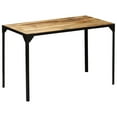 thumbnail image 2 of vidaXL Dining Table Solid Rough Mange Wood and Steel 120 cm, 2 of 5