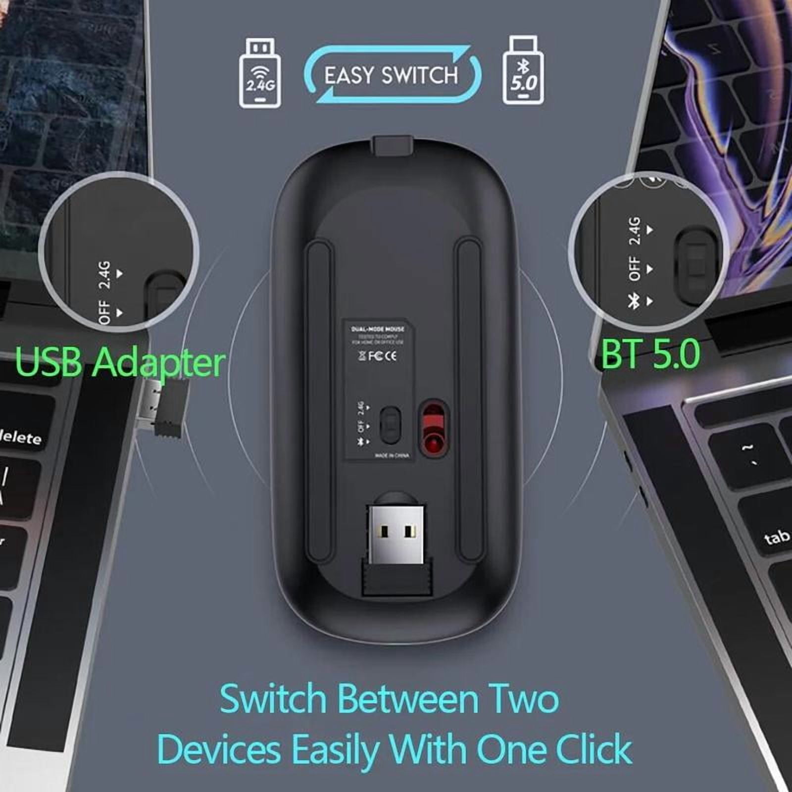 New Bluetooth Wireless Mouse USB Optical Rechargeable Mouse for Computer Laptop PC Macbook Gaming Mouse Gamer 2.4GHz 1600DPI