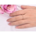 thumbnail image 4 of 0.25 Carat Open top Trendy Moissanite Wedding Ring Wedding Band Anniversary Ring with 18k Gold Plating, 4 of 9