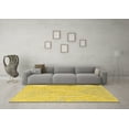 thumbnail image 3 of Ahgly Company Machine Washable Indoor Rectangle Oriental Yellow Industrial Area Rugs, 7' x 9', 3 of 4