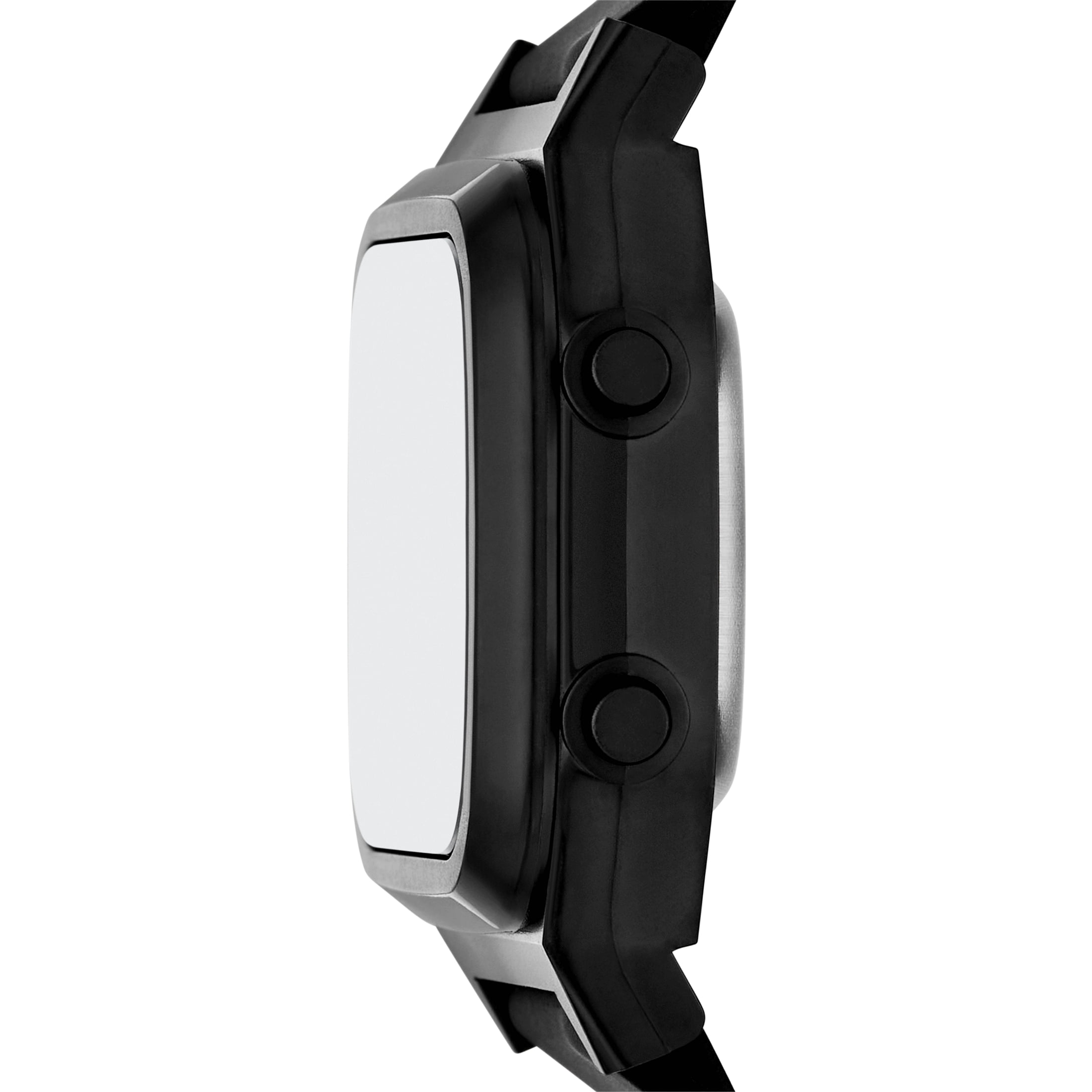 Skechers Men's Fiske Digital Black Silicone Watch