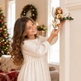 thumbnail image 3 of Clearance! 2PC Christmas Peekaboo Door Frame Decor, Door Corner Decor, Christmas Door Decorations (Angel), 3 of 6