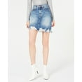 thumbnail image 3 of Hudson Womens Lulu Frayed Mini Skirt, Blue, 27, 3 of 3