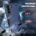 thumbnail image 4 of Nalacover Heavy Duty Case for Samsung Galaxy S22 Plus, Rugged Military Grade Dual-Layers Soft Silicone Shockproof Anti-Scratches Cover with Anti-Slip Strips Screen Lens Protection Case,Rosegold, 4 of 7