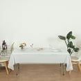 thumbnail image 6 of (6-pack) Heavy Duty Plastic Table Covers Tablecloth (Reusable) (Rectangle 54" X 108") White, 6 of 6