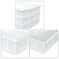 thumbnail image 3 of Buyitt Set of 4 Pizza Dough Proofing Box, Commericial Grade Dough Proofing Tray, Stackable Dough Proofing Container Pan, White, 3 of 6