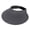 Dark Gray, variant on Womens Sun Hat Packable Wide Brim Enlarged Brim Color shade All Sun Visors for Women Black