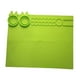 thumbnail image 1 of Tapete de silicona para manualidades, taza de limpieza de pinceles plegable, tapete de silicona suave para pintar verde, 1 of 9