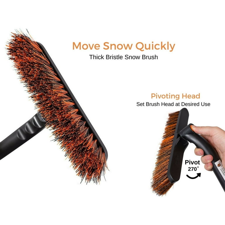 BirdRock Home Snow Moover Small Car Brush and Ice Scraper with Foam Grip, Auto  Snow Removal, Small Car Windshield