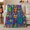 Retro Pixel Birthday Cake Balloons Party Hats Wrapped Boxes Block Art Flannel Blanket For Celebratio, variant on Retro Pixel Birthday Cake Balloons Party Hats Wrapped Boxes Block Art Flannel Blanket For Celebration Fans, Cozy Blue Home Decor For Bedroom Living Room Birthday Gift