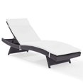 thumbnail image 1 of Pemberly Row Chaise Longue de Patio en Brun et Blanc, 1 of 10