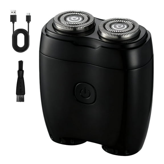 DaPlug Mini Electric Shaver for Men and Women, Dual Head Portable Razor with Smart Sensor, Compact Travel Size Pocket Shaver, USB-C Rechargeable, Wet & Dry IPX6 Waterproof, Low Noise, Easy to Clean