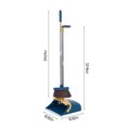 thumbnail image 3 of Kafsov 34in Long Handle Brooms and Dustpan Set, Space-Saving and Efficient Cleaning for Home, Office, Kitchen, Garden Blue, 3 of 9