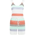 thumbnail image 2 of SAYOO vestidos para mujer sin mangas verano 2022 estampado a rayas vestidos casuales para mujer con bolsillo cuello en V cintura chaleco suelto SAYOO  Casual, 2 of 5