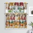 thumbnail image 2 of Autumn Decor Kitchen Curtains Set of 3 with Valance Fall Leaves Pumpkin Design Farmhouse Window Panels, 2 of 6