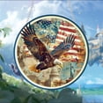 thumbnail image 5 of Colorful Acrylic Free Bird Window Hanging with American Flag Design, Sunlight Catcher Patriotic Hanging Ornament for Windows, Doors and Indoor Decor on Independence Day and National Holidays, 5 of 6