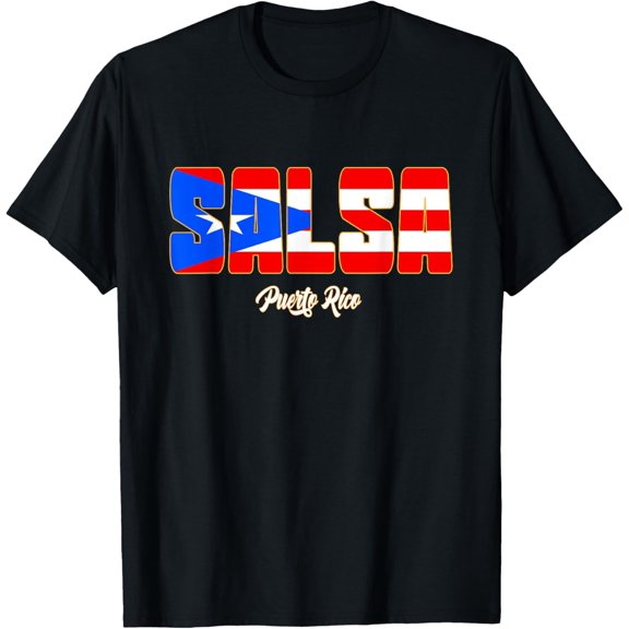 Playful Comfort Tee - Salsa Puerto Rico T-Shirt I Borincano Salsa dance clothes T-Shirt