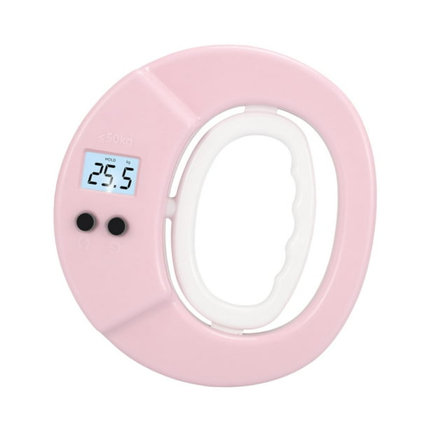 Dinamómetro de mano resistente y multiusos para medir la fuerza de agarre. Rosa