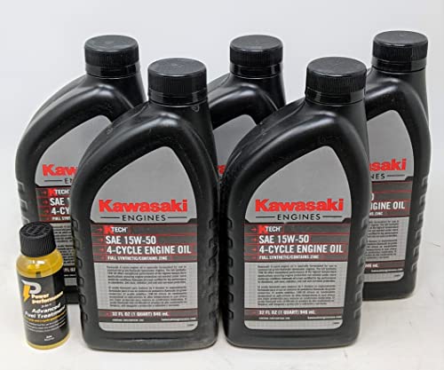 Kawasaki Genuine OEM 4-Cycle Engine Oil SAE 30 - Pack Of 5 (99969-6281)