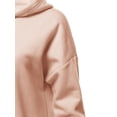 thumbnail image 5 of A2Y Women's Relax Fit Long Sleeve Kangaroo Pockets Hoodie Sweatshirts Light Peach 3XL, 5 of 6