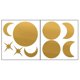 thumbnail image 1 of 1 Set of Moon Phase Star Wall Stickers Removable Wall Decals Living Room Bedroom Decoration, 1 of 4