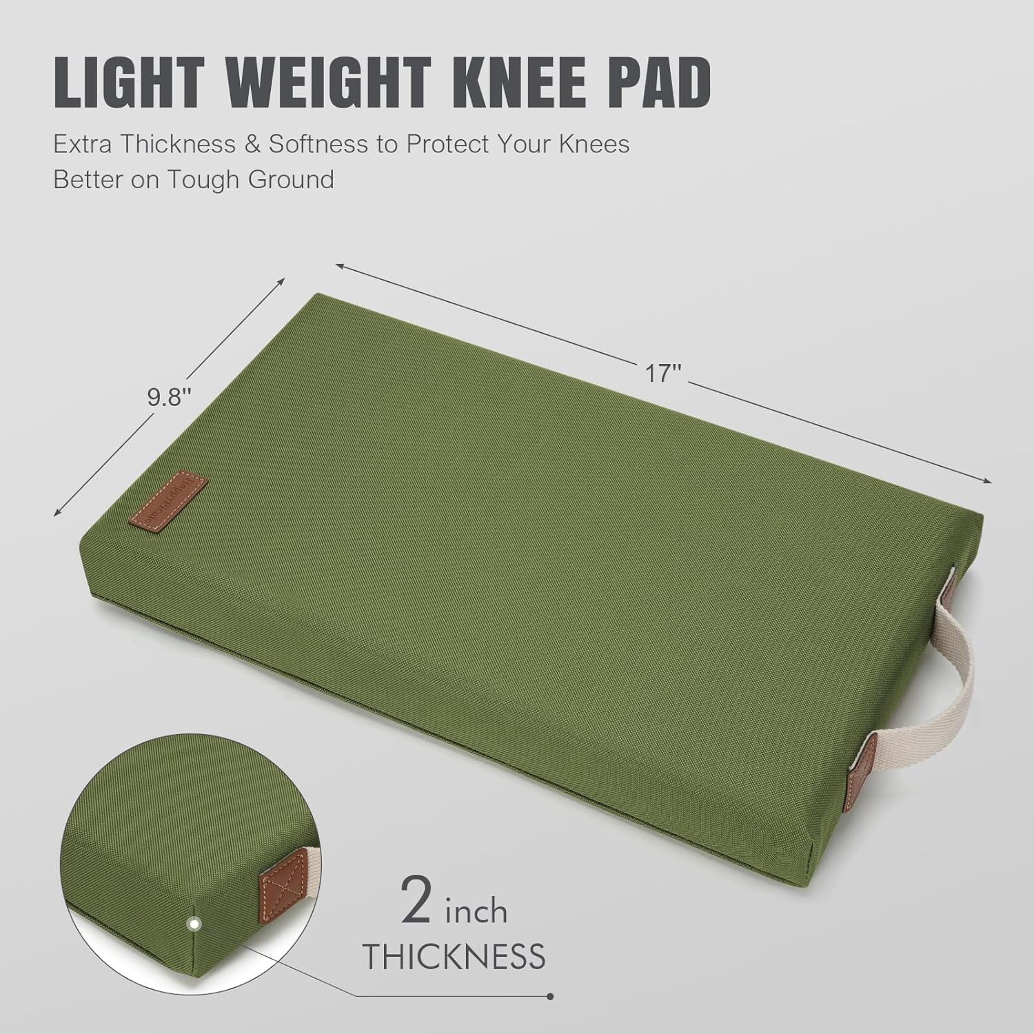 RGHJAR-Large Knee Mat-Gardening Kneeler Pad-Thick Garden Sitting or Kneeling Pad Cushion-Construction Knees Support Board of Working,Repairing-Floor Knees Mat for Prayer,Fitness,Yoga,Gym & Pilates-Gr