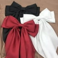 thumbnail image 3 of 3 lazos grandes de satén de seda para el pelo para mujeres, diadema grande para niñas de pelo largo, banda francesa para el pelo, encantador lazo kawaii, clip para el pelo, adornos para el pelo Lolit, 3 of 5