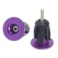 thumbnail image 1 of 3x2 Piezas De Tapones Para Extremos De Manillar De Bicicleta, Piezas De Tapones Para Extremos De Manillar De Bicicleta De Carretera, Color Morado, 1 of 8