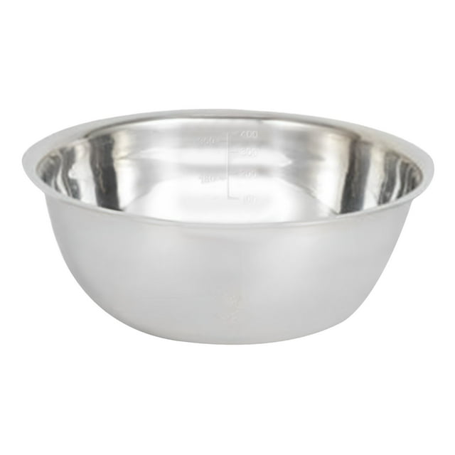 Bassin Multifonctionnel en Acier Inoxydable - Épaissi, Gradué, Sanitaire, pour Soupe/fruit/lavage, Adapté pour le Camping