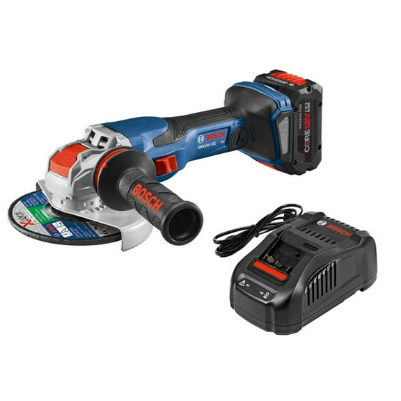 Restored Premium Bosch GWX18V13CB14RT PROFACTOR 18V Spitfire XLOCK ConnectedReady 5 6 in. Cordless Angle Grinder Kit with Slide Switch (8.0 Ah) (Refurbished)