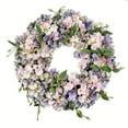 thumbnail image 1 of Vickerman VICK-FX190818 Vickerman 18" Blue Pink Hydrangea Wreath - FX190818, 1 of 2