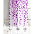 thumbnail image 6 of Purple Polka Dots Sheer Curtains 84 Inch Length 2 Panels Set for Living Room/Bedroom, Vintage Abstract Art Watercolor Kitchen Curtains Grommet Semi-Sheer Curtains Drapes Window Treatments 42"x84"x2, 6 of 7