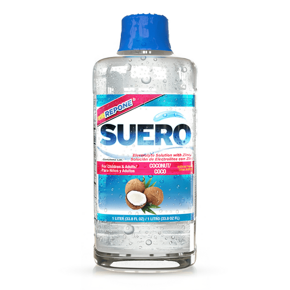 Suero Repone Coconut Electrolyte Drink, 1 Liter, For Children & Adults