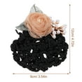 thumbnail image 2 of GAXIRE Flower Hairnet Clip for Women, Multi-Fabric Hair Bun Cover, Secure Hair Accessory, 1 Piece, 2 of 8