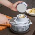 thumbnail image 3 of Outil de Préparation Alimentaire en Acier Inoxydable Vert : Trancheuse, Râpeuse et Coupe-Pommes de Terre, Carottes, Concombres – Outil Compact, Facile à Nettoyer, Durable pour des Besoins de Cuisine Précis à Domicile, 3 of 6