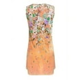 thumbnail image 3 of MORTTIC Women's Sleeveless Floral Print Boho Sundress, Casual Loose Fit Summer Tank Dress, S, 3 of 4